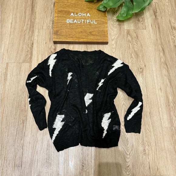 Lightening Bolt Sheer Sweater - Picture 2 of 5